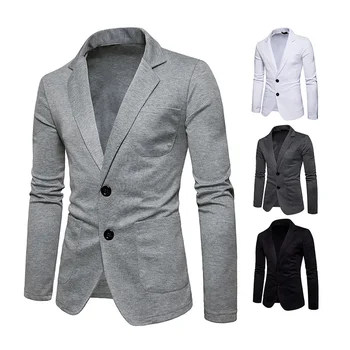 2023 Новая мужская мода, универсальная мужская повседневная одежда на двух пуговицах, простой и красивый маленький пиджак-блейзер