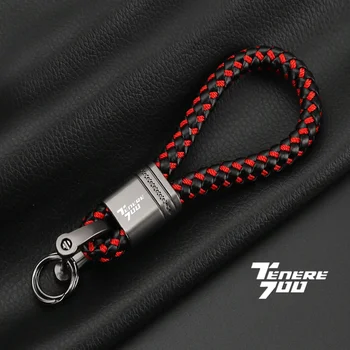 Для YAMAHA TENERE 700 Tenere700 XTZ 700 T700 2020 2021 Аксессуары, брелок для ключей из плетеной веревки, металлический брелок для ключей