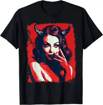 Женская футболка Devil с длинными рукавами