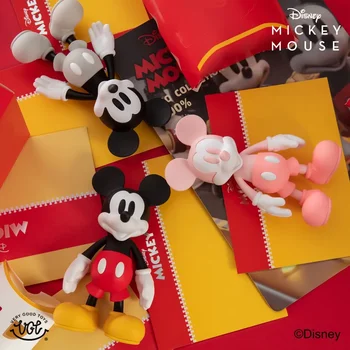 Классический винтажный розовый Disney Mickey, подвижная подарочная ручка с Микки Маусом, подвесная открытка, украшение для автомобиля Tide Play