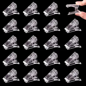 Новый зажим для кончиков ногтей для быстрого наращивания полигелевых форм ногтей Зажимы для ногтей для наращивания ногтей на пальцах с полигелевым покрытием УФ-светодио дный строительные зажимы