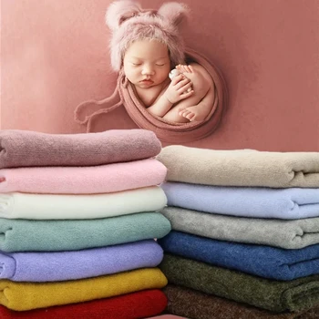 Реквизит для фотосъемки новорожденных, одеяло, ткань для фона для детских фотографий, Аксессуары для фотосъемки, одеяло из эластичной ткани, детское одеяло