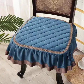 Утолщенная нескользящая тканевая подушка для стула, хлопковая подушка для сиденья Four seasons, обеденный стул, использованный чехол
